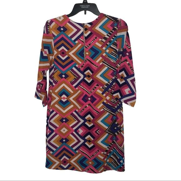 Anthropologie Everly Psychedelic 70s Shift Dress Size Small - Picture 10 of 14